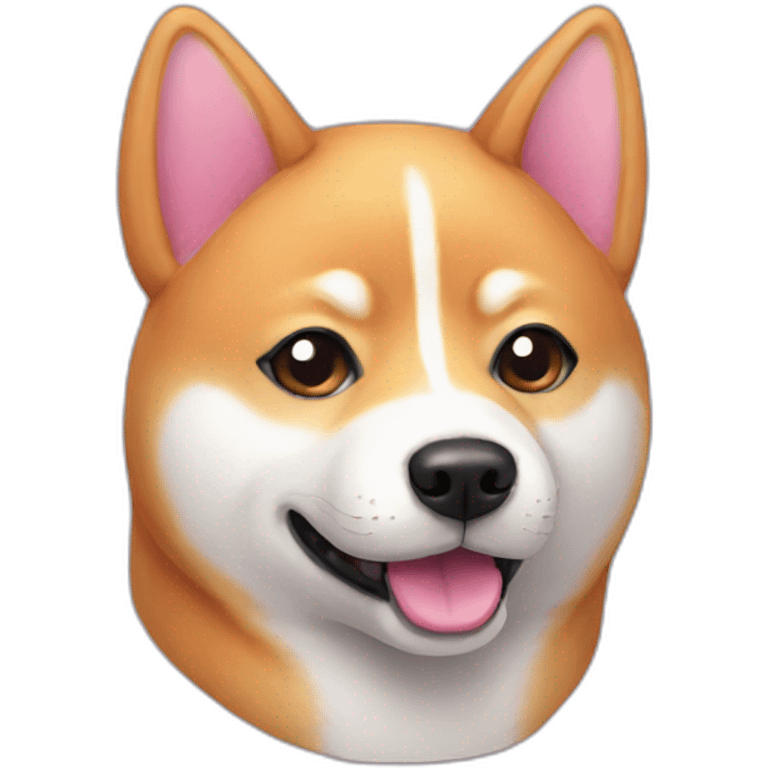 Pink Shiba emoji