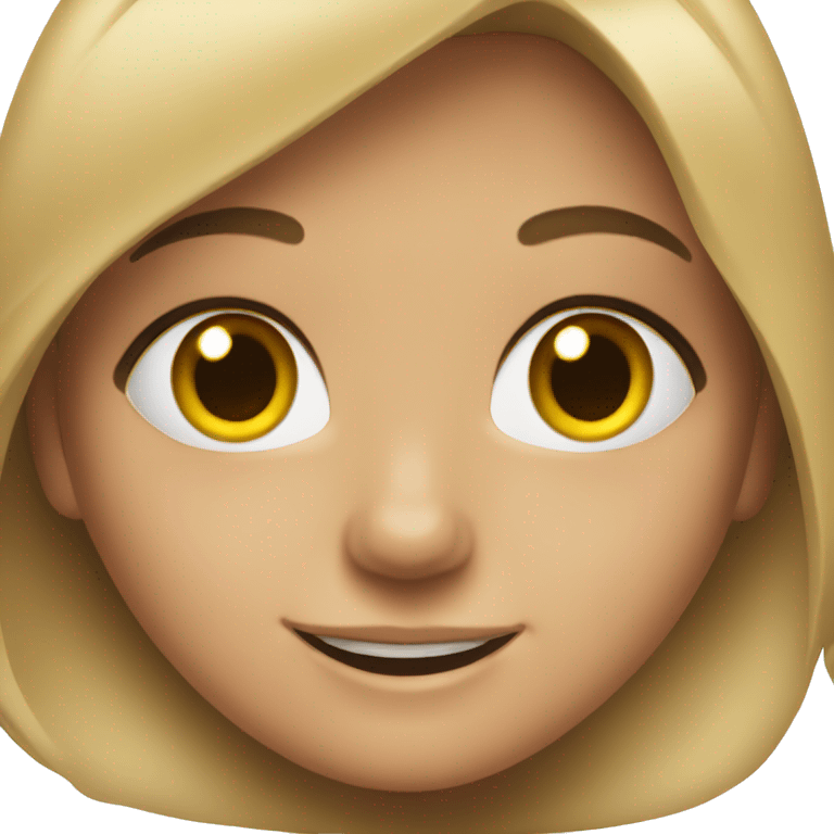 Burnett girl smiling  emoji