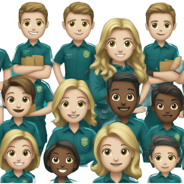 FFA in teal blue text  emoji