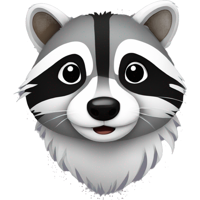 Sleepy raccoon emoji