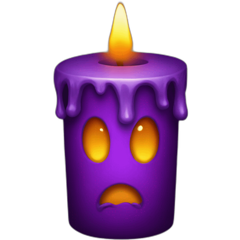 halloween candle emoji