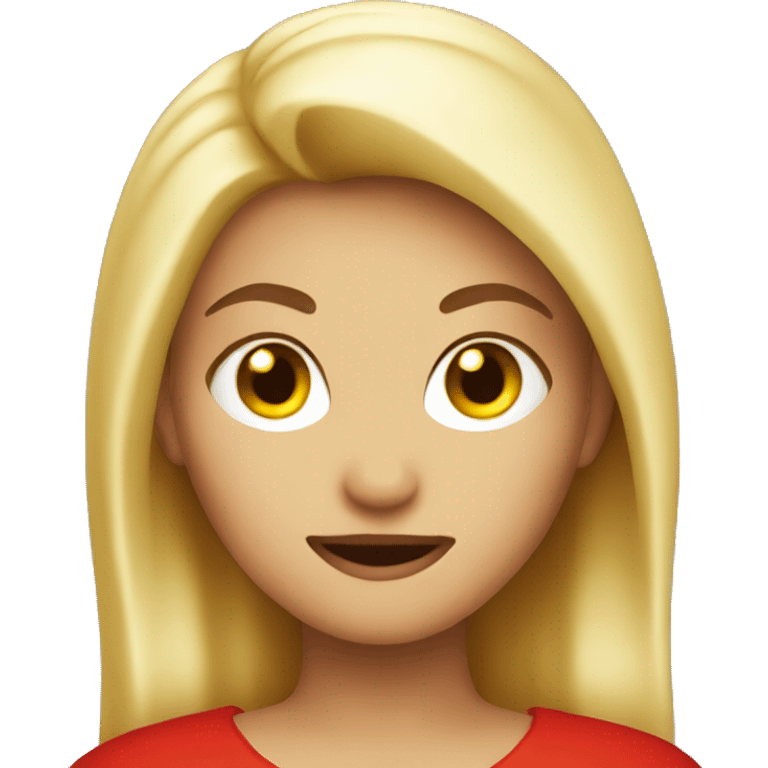 Blonde girl devil emoji