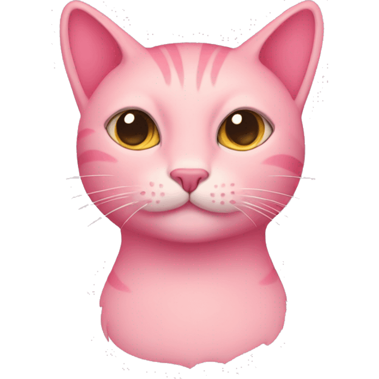 Pink cat emoji