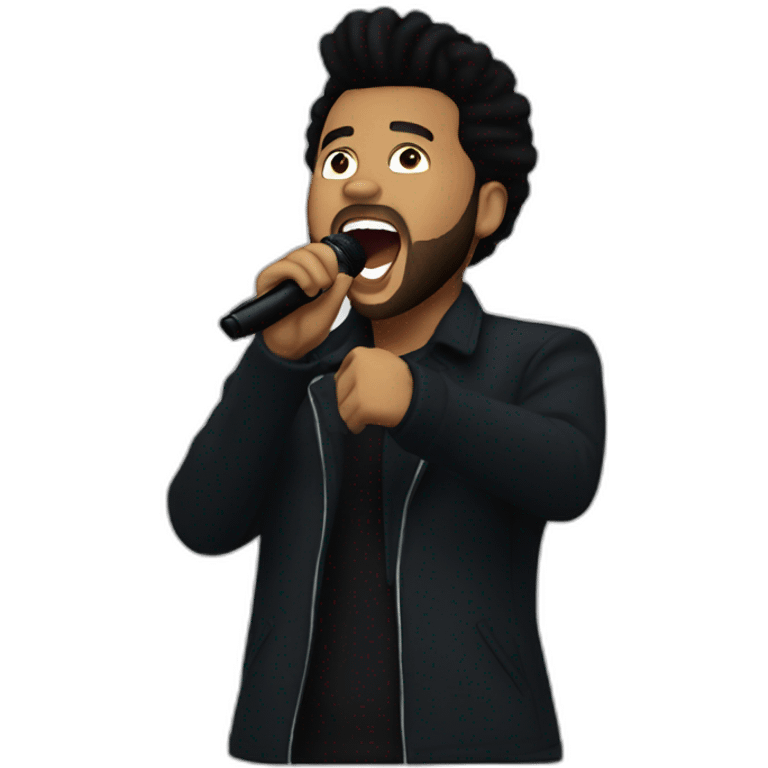 The Weeknd singing emoji