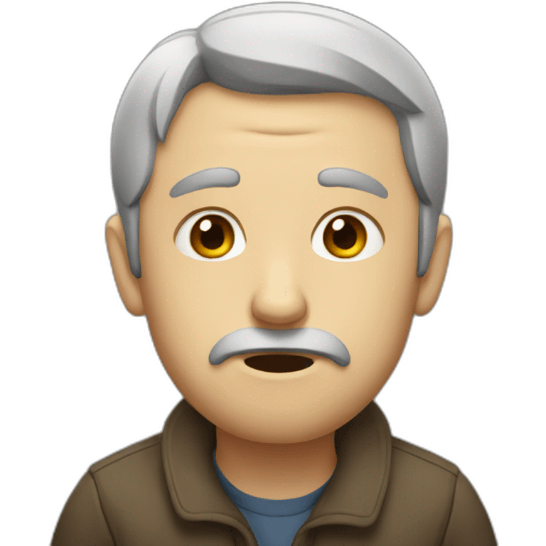 A sad English man emoji