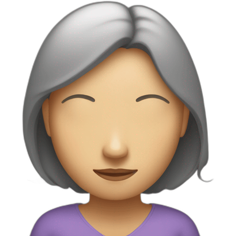 Mujer en Circulo de meditación emoji