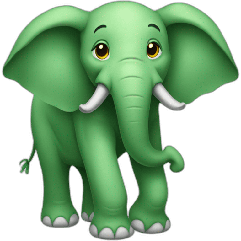 Green Elephant  emoji