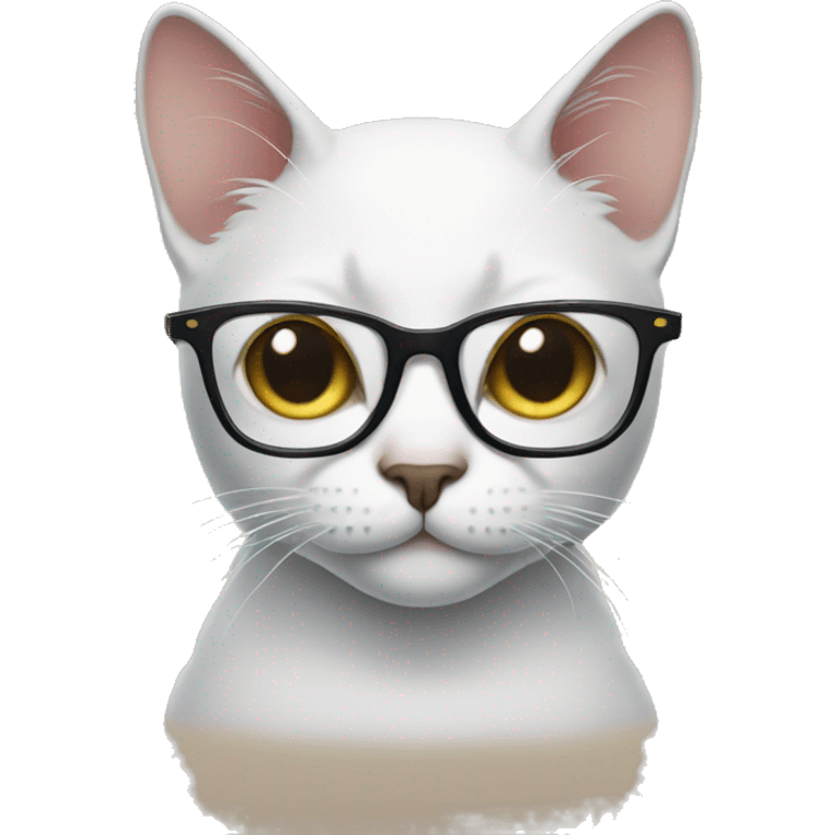 Cat with glasses emoji