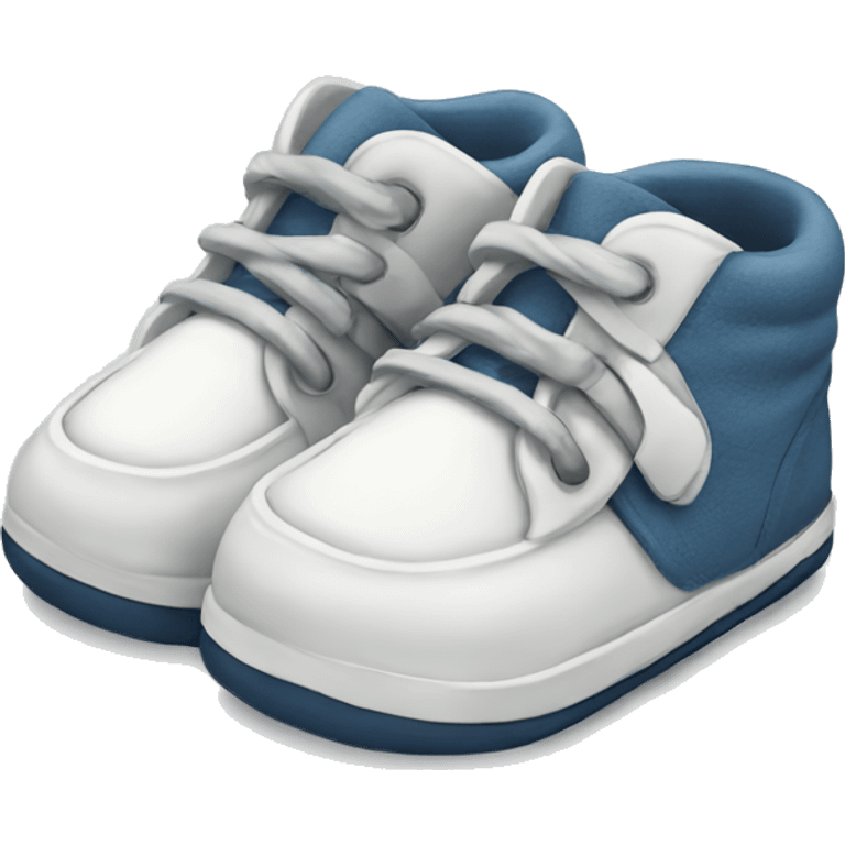 Pair of shoes for a baby boy emoji