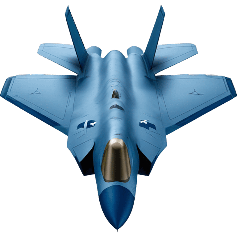 F-35 with light blue and navy paint  emoji