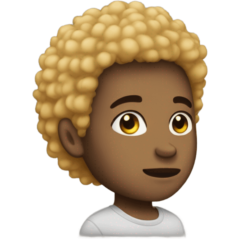 Light skin boy with short Afro  emoji