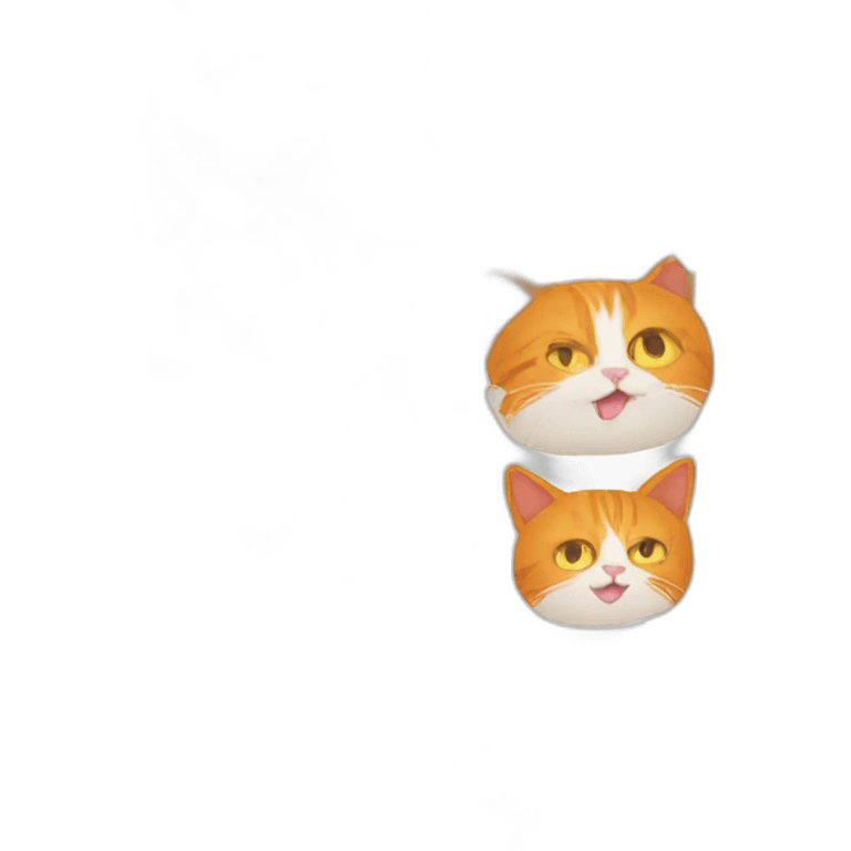 Cat orange emoji