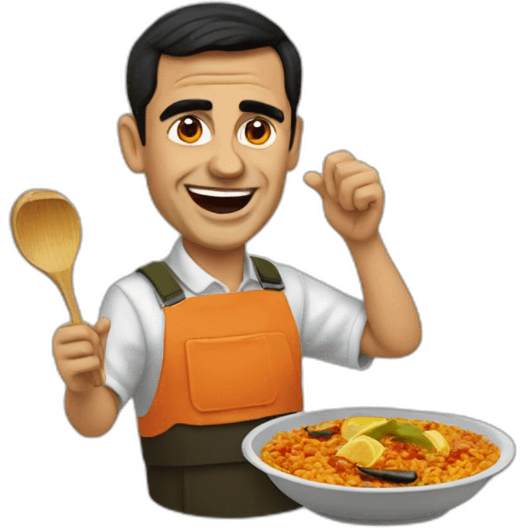 Pedro sánchez eat paella emoji