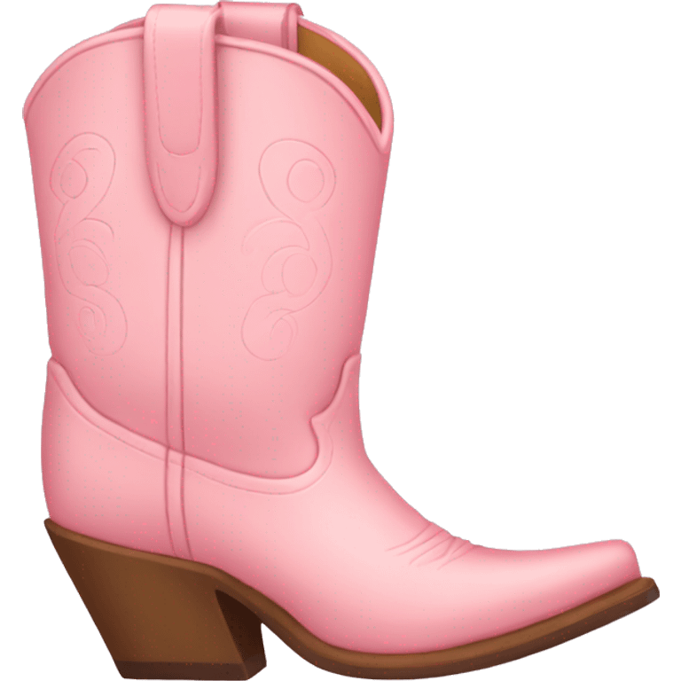 light pink cowgirl boots emoji