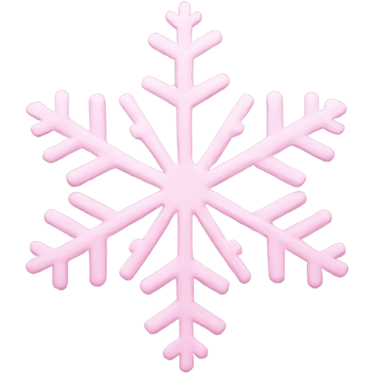 pastel pink snowflake  emoji