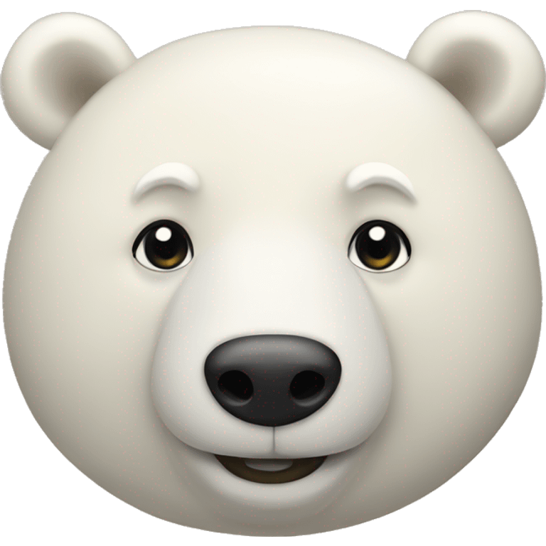 Polar bear bread loaf emoji