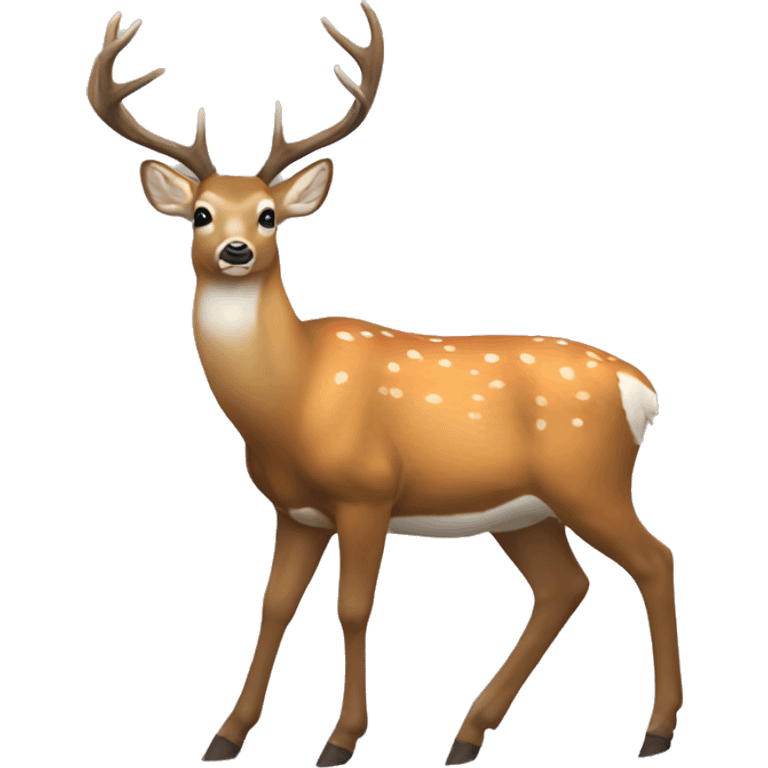 Realistic full body buck deer  emoji