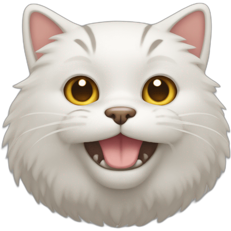 Un gato con cuerpo de perro emoji