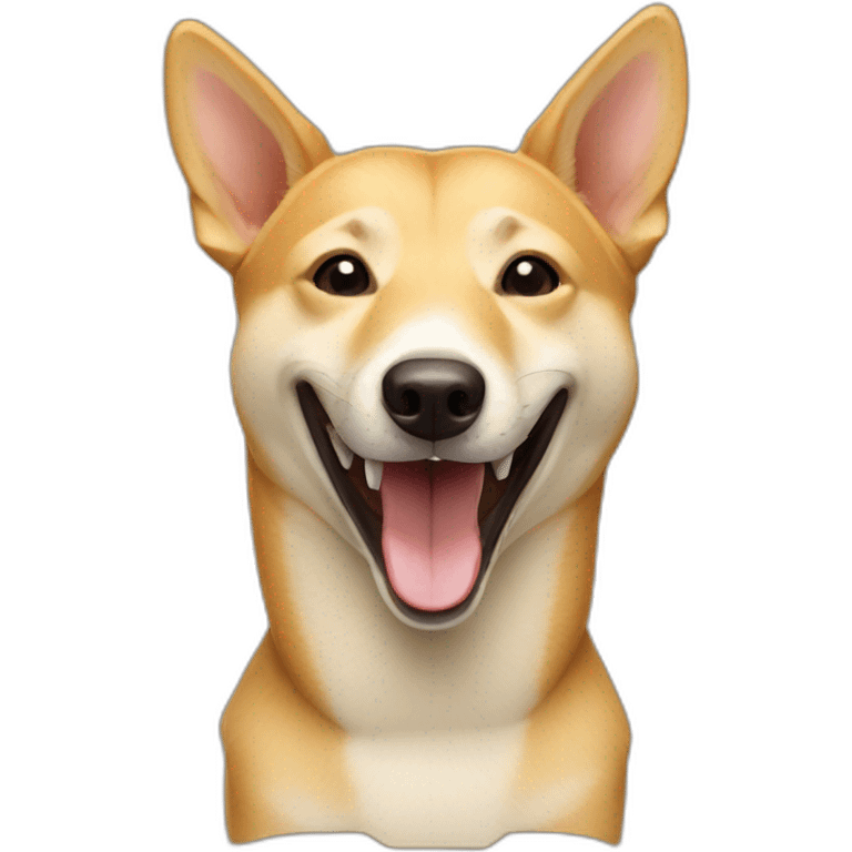 laughing carolina dog emoji