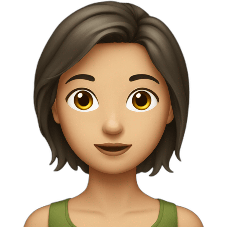 brunet olive girl emoji