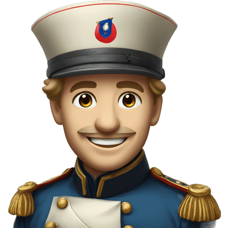 smiling French soldier in the Crimean War emoji