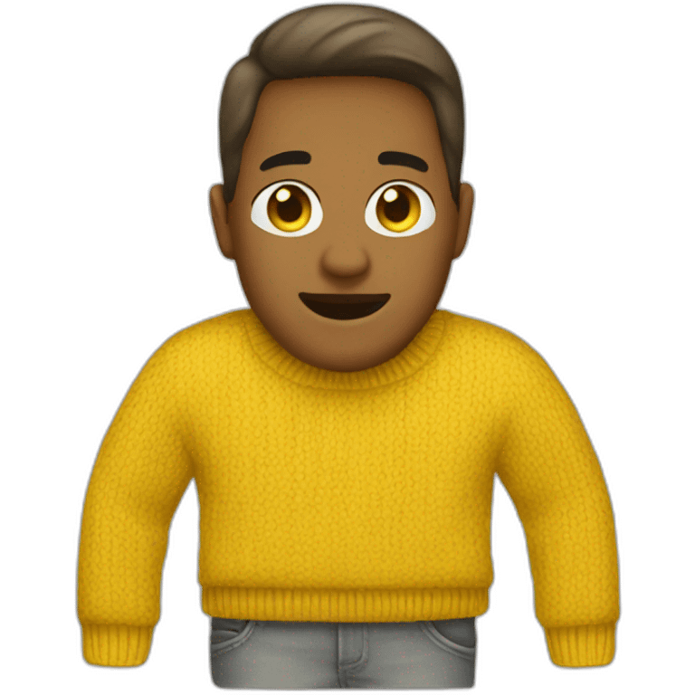 yellow　sweater　pair emoji