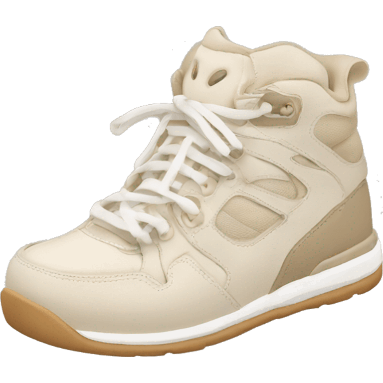 beige and white chunky sneakers emoji