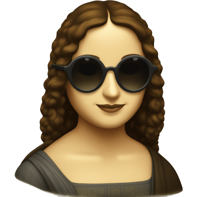 Mona lisa sunglasses emoji