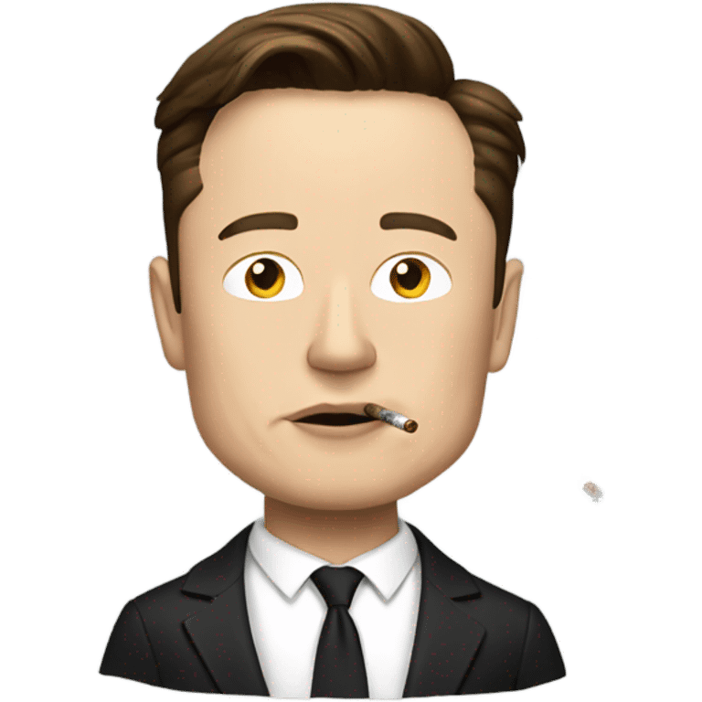 Elon musk smoking emoji