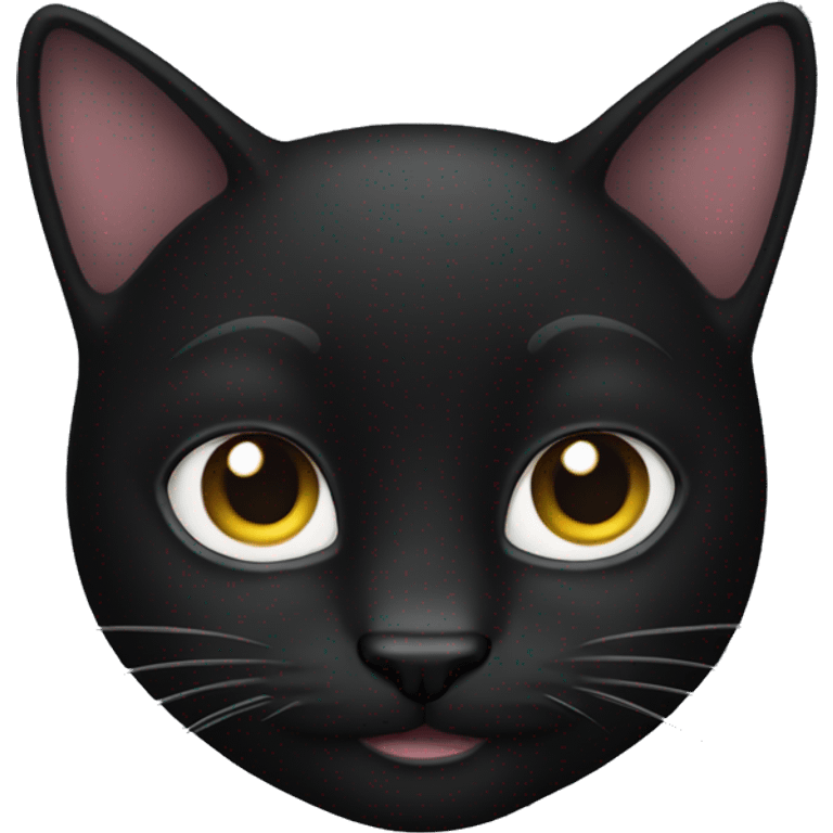 a black cat emoji