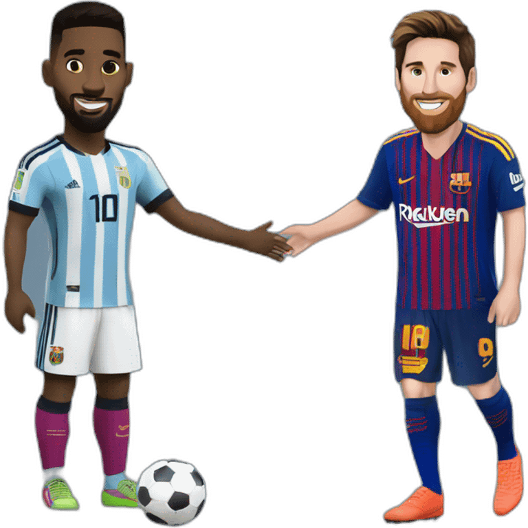 belli ellish with messi emoji