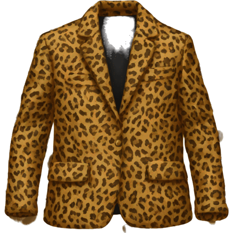 Leopard print jacket emoji