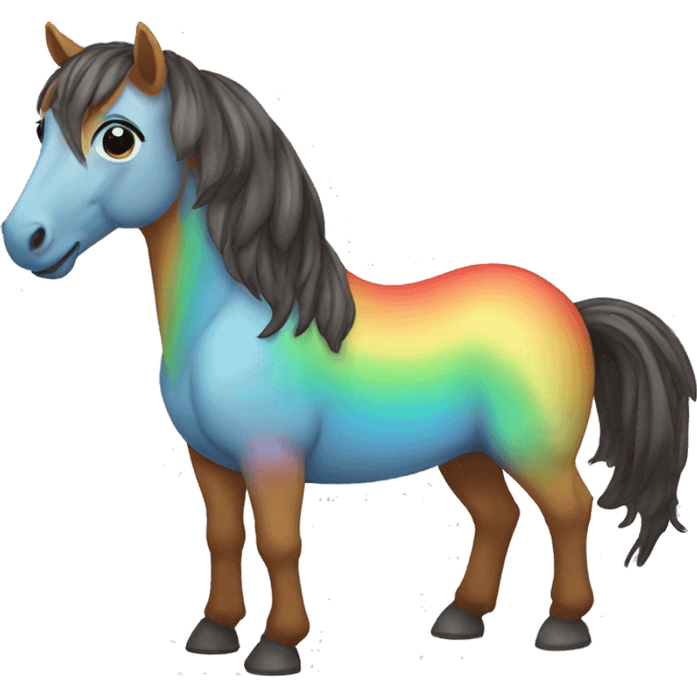 rainbow horse emoji