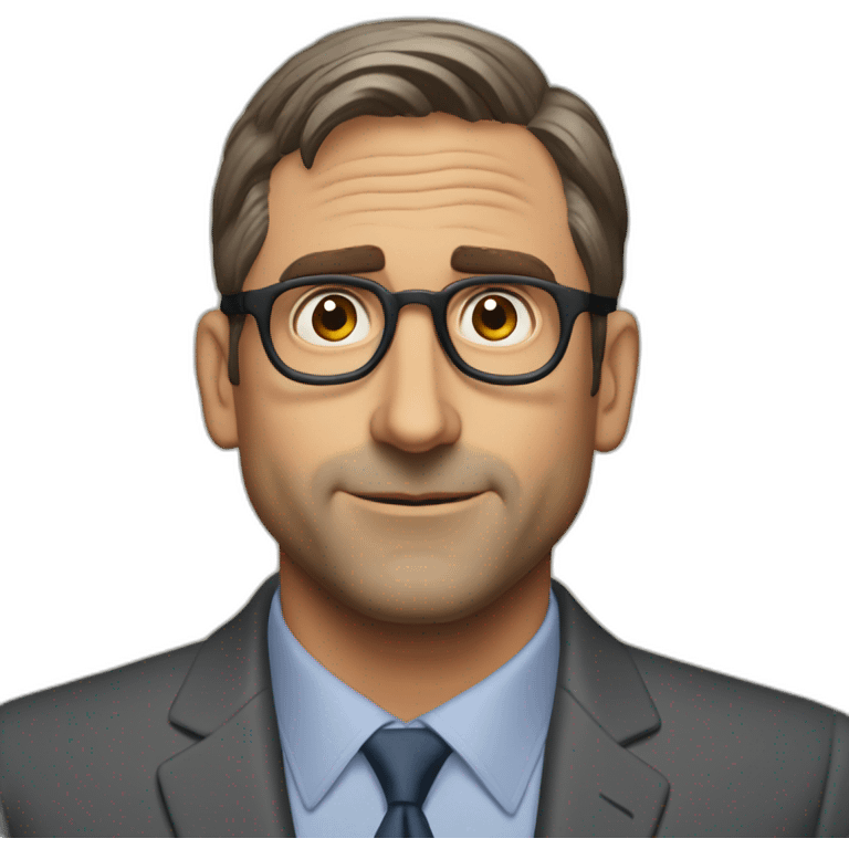 Steve Carell from office emoji