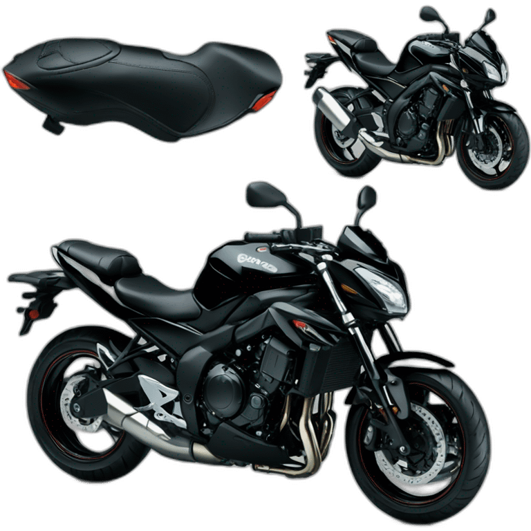 Kawasaki Er6n black  emoji