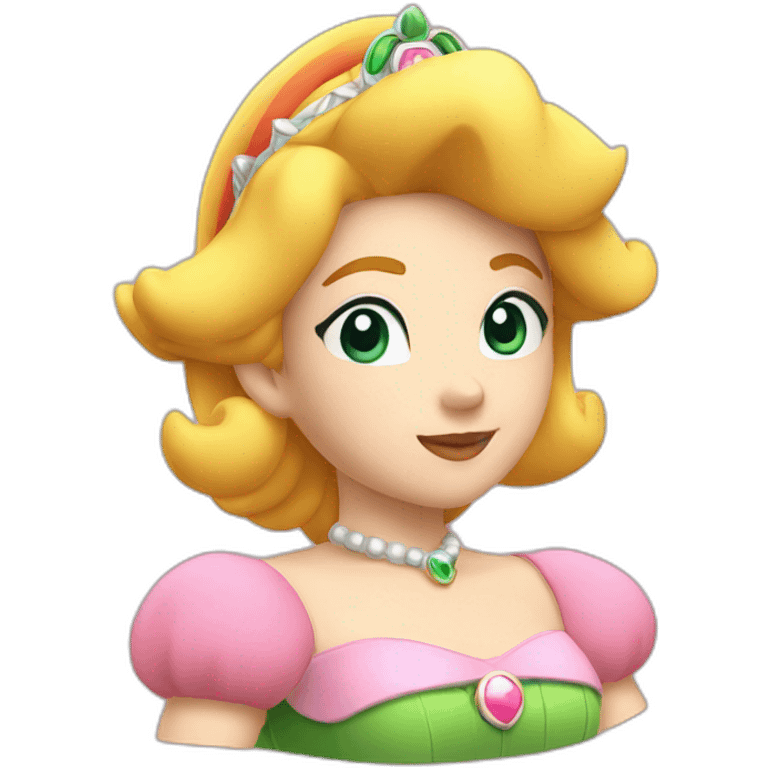 Princess Peach head emoji