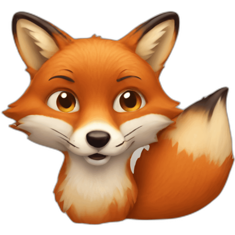 Fox distorted emoji