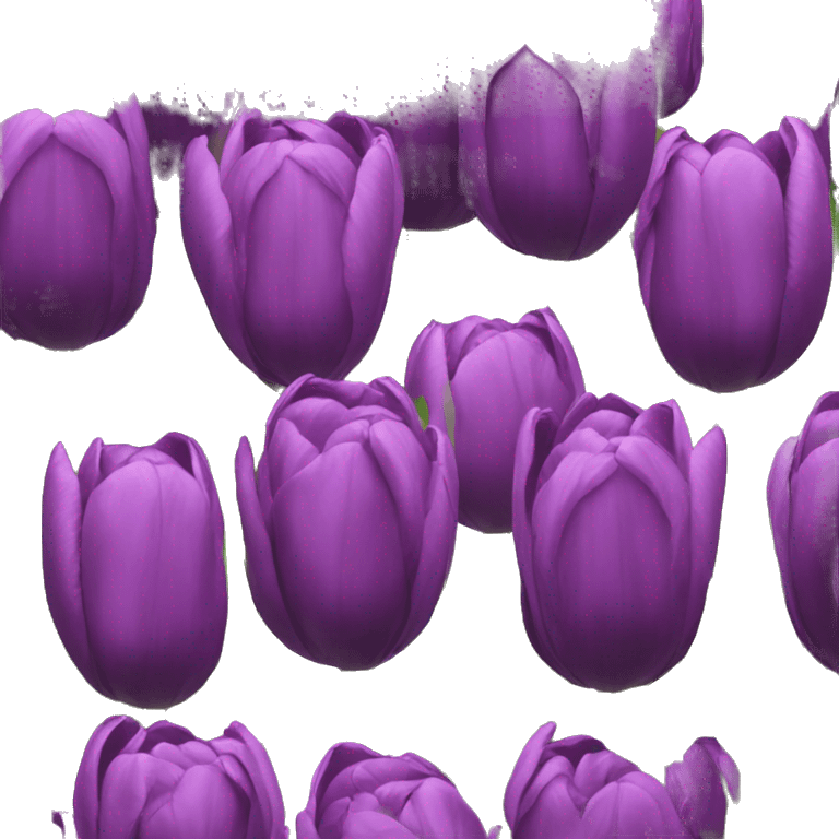 Velvet purple tulips  emoji