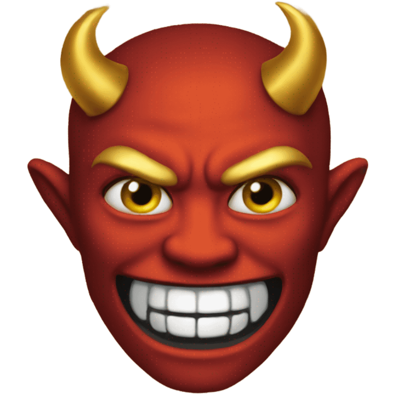 Devil emoji but gold emoji