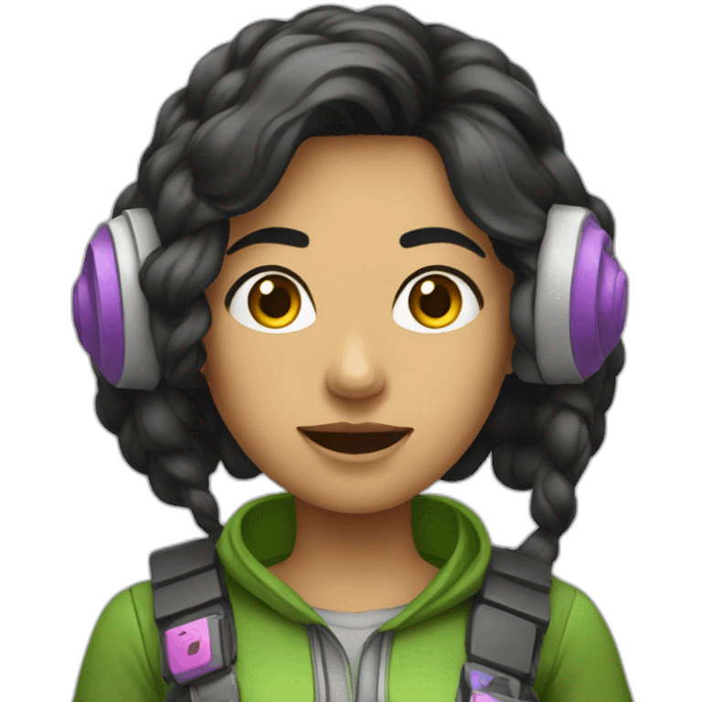 Mujer gamer emoji