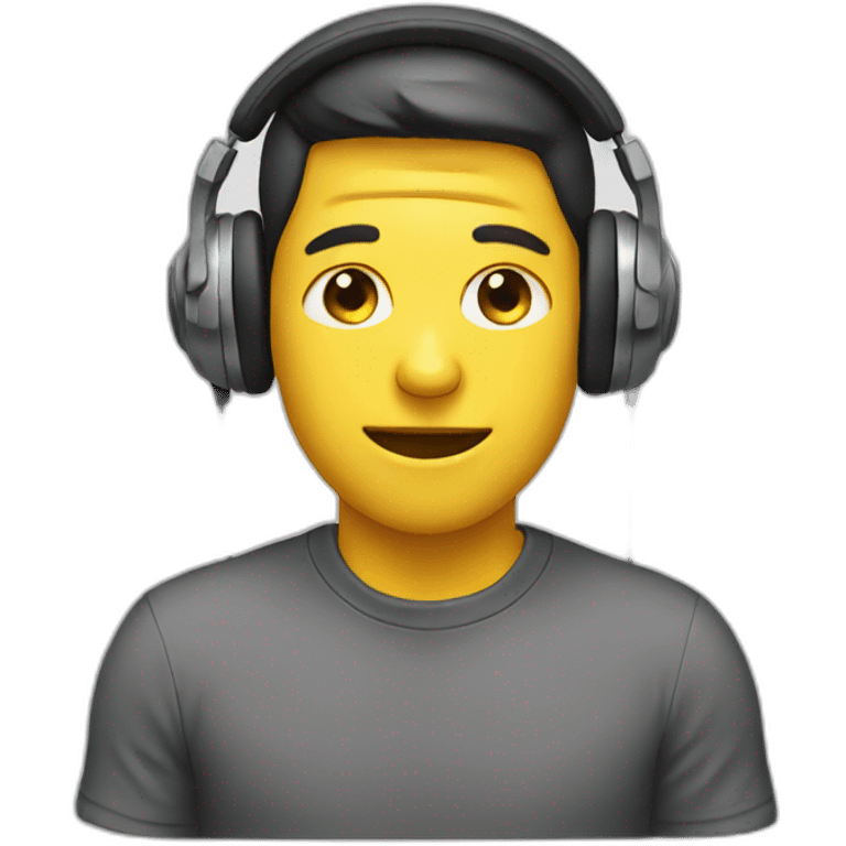 Face with headphones emoji