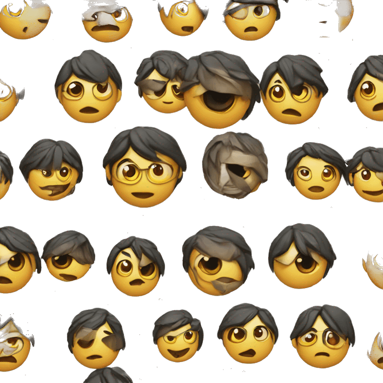 Schwarze Kapuze rot leuchtende Augen grinsen emoji