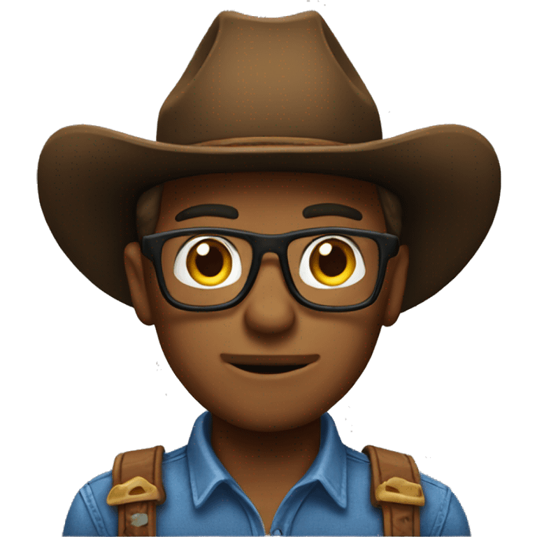 Cowboy nerd emoji emoji