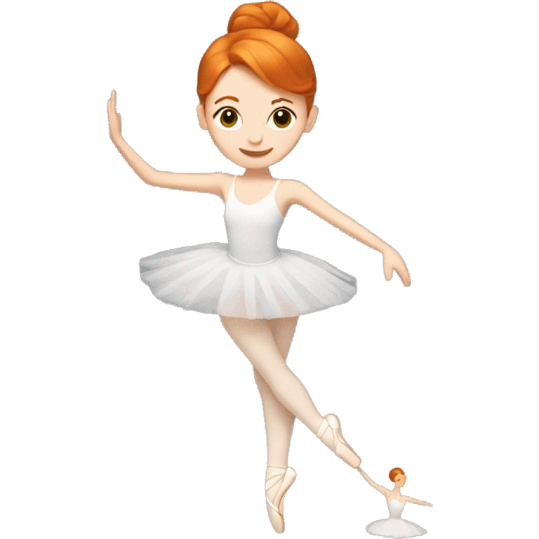 Ginger ballet dancer  emoji