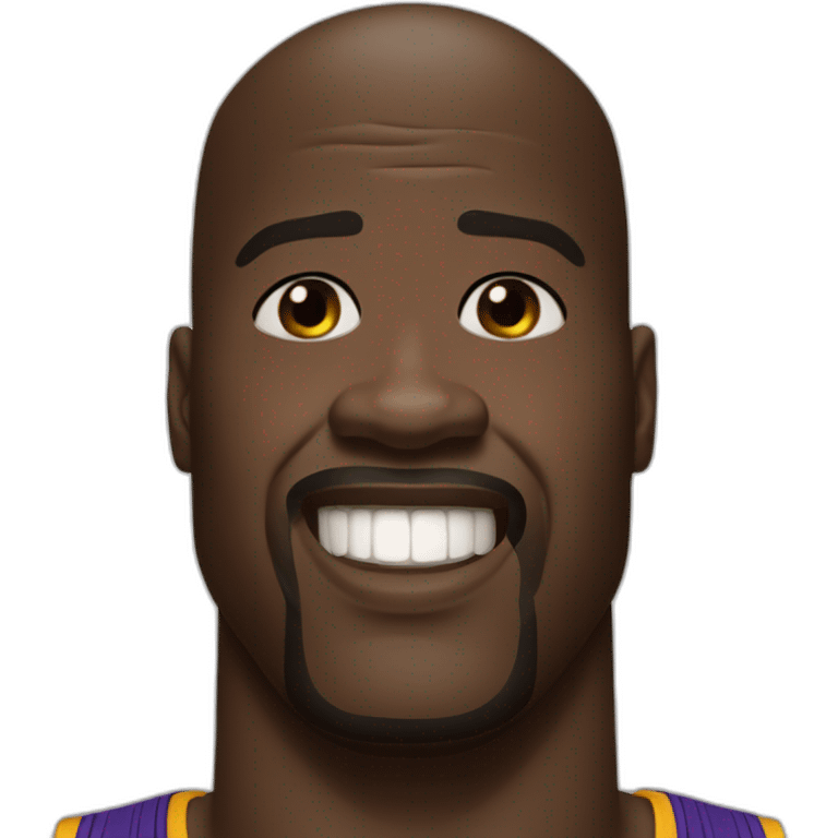 Shaquille O’Neal funny face emoji