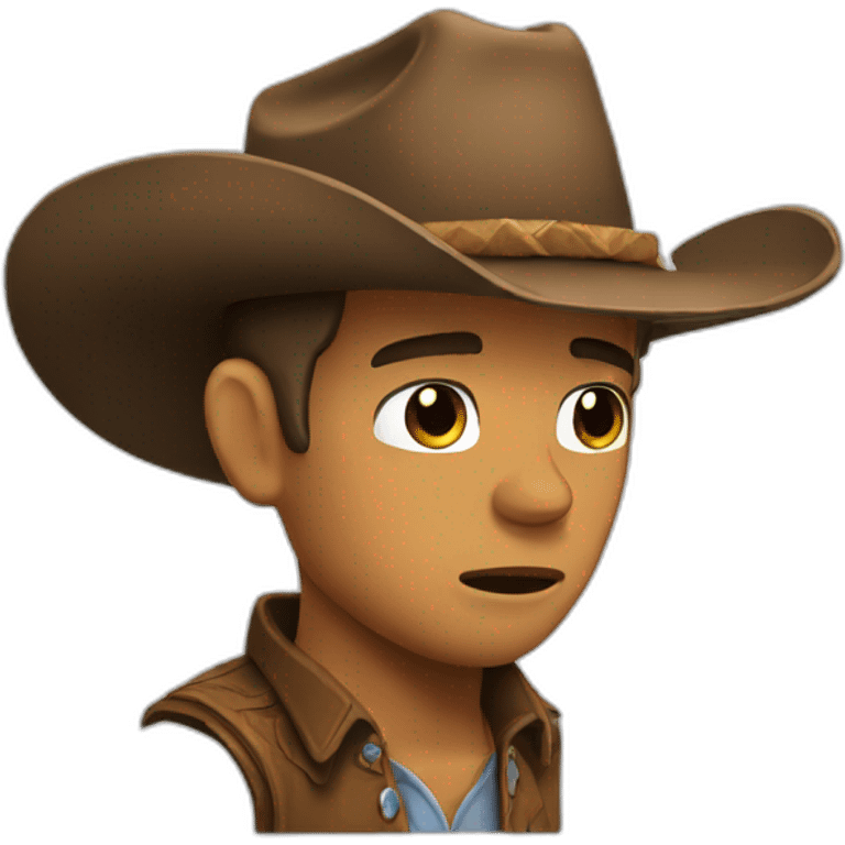 crying cowboy emoji