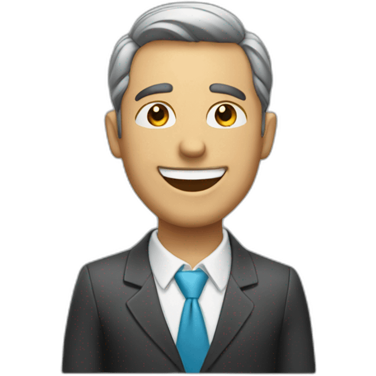 happy business man emoji