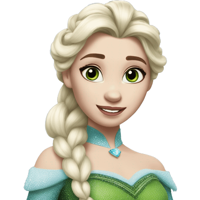 Shrek as elsa emoji