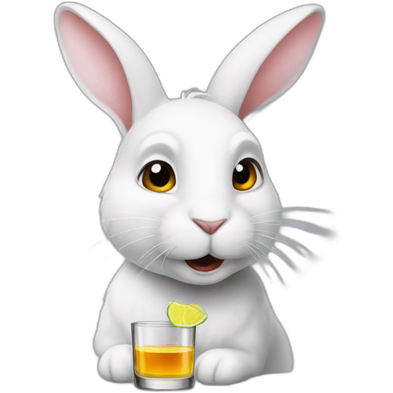 white rabbit drink tequila emoji