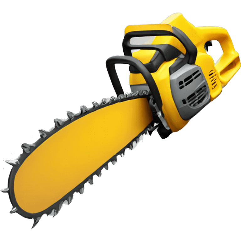 yellow toy chainsaw emoji